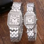 Cartier Panthere Limited Edition Stainless Steel Diamonds Replica Watch